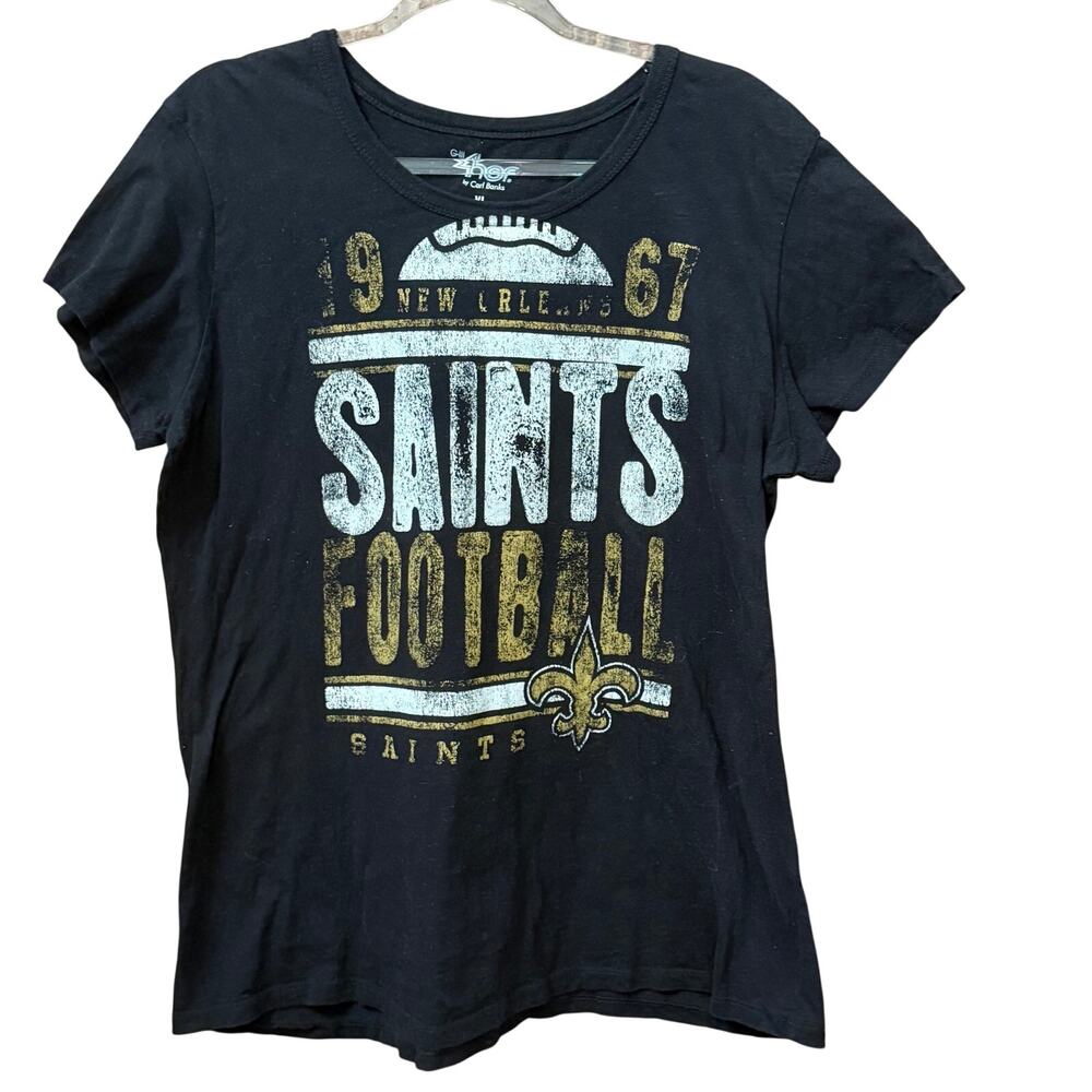 G III 4Her New Orleans Saints Size XL Tee T-Shirt Carl Banks NFL